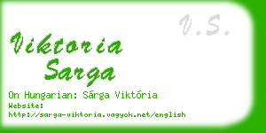 viktoria sarga business card