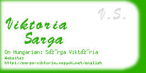 viktoria sarga business card